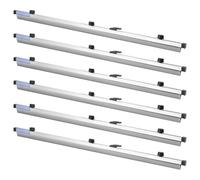 VEVOR Porte-plans à Pince en Aluminium, 915 mm, Bandes de Suspension pour Plans d'Architecte, Rangement de Documents pour Cartes, Affiches, Papiers d'Ingénierie, Dessins et Œuvres d'Art, Lot de 6