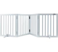 VEVOR Porte pour chien indépendante, Porte pour animaux domestiques, 508 x 610 mm Barrière de sécurité pour porte Porte pour chien pliable à 4 panneaux pour passages larges et étroits, Barrière pour c