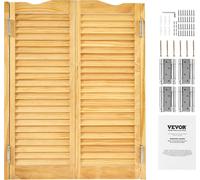 VEVOR Porte saloon, 907x28x1060 mm, porte battante avec charnières & kit de ferrures, porte battante, facile à installer, portes battantes intérieures bombées