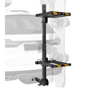 VEVOR Porte-skis sur attelage pliable, compatible avec récepteur 5 cm, support réglable pour planche à neige, capacité 6 paires de skis ou 4 planches, avec verrou, sangle de sécurité, accès inclinable