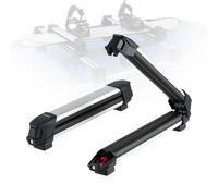 VEVOR Porte-Skis sur Barre de Toit, 2 pcs, Support pour Planche à Neige Universel en Alu avec verrou, pour 4 Paires de Skis ou 2 Planches, Compatible avec la Plupart des Barres transversales à Fentes