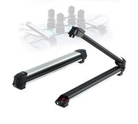 VEVOR Porte-Skis sur Barre de Toit, 2 pcs, Support pour Planche à Neige Universel en Alu avec verrou, pour 6 Paires de Skis ou 4 Planches, Compatible avec la Plupart des Barres transversales à Fentes