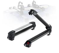 VEVOR Porte-Skis sur Barre de Toit, 2 pcs, Support pour Planche à Neige Universel en Alu avec verrou, pour 4 Paires de Skis ou 2 Planches, Compatible avec la Plupart des Barres transversales à Fentes