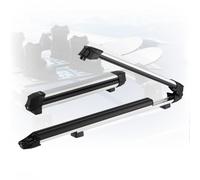 VEVOR Porte-skis sur barre de toit, compatible avec la plupart des barres transversales à fentes, support pour planche à neige universel en Alu avec verrou, pour 6 paires de skis ou 4 planches, 2 pcs