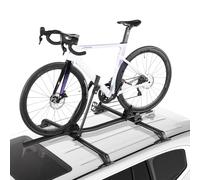 VEVOR Porte-vélos de Toit Capacité de Charge 15 kg, Support à Vélo Capacité 1 Pièce, en Aluminium, avec Système de Verrouillage Sécurisé pour la Plupart des Barres Transversales Standard, Noir