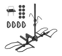 VEVOR Porte-Vélos pour 2 Vélos Porte-Bagages sur Attelage Capacité de Charge Maximale de 72,6 kg Compatible avec Receveurs de 50 mm pour Voitures SUV Camping-car Caravane Camion Voyage Déplacement