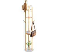 VEVOR Portemanteau 340x340x1700 mm, portemanteau avec socle en pierre de quartz & 9 crochets, porte-veste en forme d'arbre pour entrée, bureau, salon, cintre pour manteau, chapeau, écharpe, sac