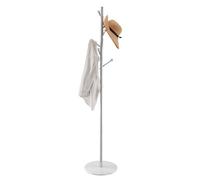 VEVOR Portemanteau sur Pied Portant à Vêtements avec Base Marbre, 8 Crochets, Porte Manteau en Métal Autoportant pour Entrée, Chambre, Salon, pour Suspendre Manteaux, Chapeaux, Vestes, Écharpes, Sacs
