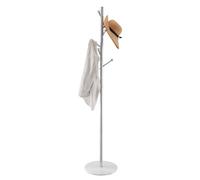 VEVOR Portemanteau sur Pied Portant à Vêtements avec Base Marbre, 8 Crochets, Porte Manteau en Métal Autoportant pour Entrée, Chambre, Salon, pour Suspendre Manteaux, Chapeaux, Vestes, Écharpes, Sacs