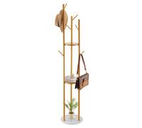 VEVOR Portemanteau 340x340x1700 mm, portemanteau avec socle en pierre de quartz & 9 crochets, porte-veste en forme d'arbre pour entrée, bureau, salon, cintre pour manteau, chapeau, écharpe, sac