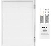 VEVOR Portes de saloon, 805x1060x28 cm, portes battantes individuelles, design carré avec charnières & kit de ferrures, faciles à installer, pour hall, cuisine, bar, cafés, pub, entrée, blanc