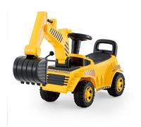 VEVOR Porteur Auto Enfants 19 à 36 Mois, Voiture à Pousser pour Tout-Petits, Capacité 25 kg, Pelleteuse Porteur avec Casque et Musique, Développement Musculaire et d'Équilibre, pour Garçons, Filles