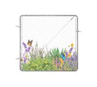 VEVOR Portillon de Jardin Mailles Porte de Clôture 183x178 cm Poteaux Non Inclus
