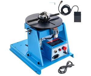 VEVOR Positionneur de soudage rotatif 10 kg, table tournante de positionnement 0-90° mandrin de tour à 3 mâchoires, machine de position portable 1-12 tr/min 20 W pour couper, meuler, assembler, tester