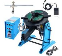 VEVOR Positionneur de soudage rotatif 30 kg, table tournante de positionnement 0-90 ° 1-12 tr/min 80 W, mandrin de tour 3 mâchoires support de torche de soudage pour couper, meuler, assembler, tester