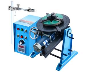 VEVOR Positionneur de soudage rotatif 50 kg, table tournante de positionnement 0-90 ° 0,5-6 tr/min 120 W, mandrin de tour à 3 mâchoires 315 mm support de torche pour couper, meuler, assembler, tester