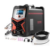 VEVOR Poste à Souder TIG, 225 A, Machine de Soudage Aluminium 6 en 1, Grand Écran d'Affichage LED, TIG AC/DC/AC Pulsé/DC Pulsé/par Points, MMA à l'Électrode, Soudeur Électrique avec Onduleur IGBT