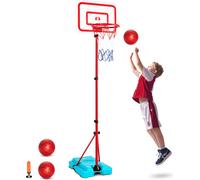 VEVOR Poteau de basket-ball pour enfants, réglable en hauteur, terrain de basket portable, jeu de jardinage, jouet de basket-ball pour jeunes enfants de 3 à 8 ans