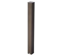 VEVOR Poteau de Boîte aux Lettres, 109,4 x 11 x 11 cm, Support de Boîte aux Lettres Encastré en Acier à Revêtement de Poudre, Kit Poteau Métallique pour Usage Résidentiel d'Extérieur, Couleur Bronze