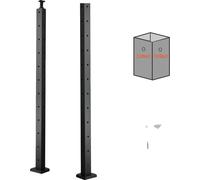 VEVOR Poteau de garde-corps pour câbles, acier inoxydable durable, pré-percé pour une installation facile, type A