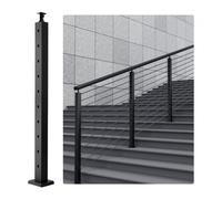 VEVOR Poteau de garde-corps escalier câble 91,4x5x5 cm noir 1JZLGZ91455HV8GHUV0