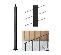 VEVOR Poteau de Garde-corps Câble 1067x25,4x50,8 mm Noir 1JZLGZXHS106VRA3X001V0