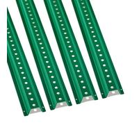 VEVOR Poteau pour Panneau de Signalisation 244 cm, Support pour Panneau de Signalisation Lot de 4, Poteau pour Porte-Affiche Profilé en U, pour Indiquer la Route, Sécurité Routière Parking, Vert