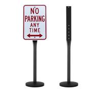 VEVOR Poteau sur Socle Support Panneau de Signalisation Porte-Affiche 123,5 cm