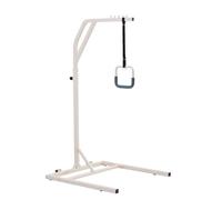 VEVOR Potence de Lit, Barre Trapèze de Lit Autoportante Hauteur Réglable avec 2 Roues, Capacité 136 kg, Aide à se Lever pour Personnes Âgées, Handicapées, Hôpital, Maison de Retraite, Soins à Domicile