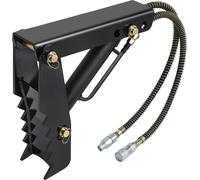 VEVOR Pouce de pelle hydraulique, 45,72 mm 1,27 cm d'épaisseur, grappin en bois robuste, embout de pouce en acier noir à souder avec vérin hydraulique, pince mécanique hydraulique pour pelle/excavateu