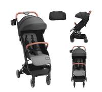 VEVOR Poussette bébé nouveau-né enfant bas âge réglable en un clic pliant noir