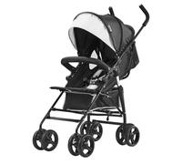 VEVOR Poussette légère pour bébé, Poussette pour Tout-Petit compacte avec Dossier inclinable Multipositions, Cadre en Acier au Carbone, Grand Panier de Rangement, pour Nouveau-né, Voyage, Noir Blanc