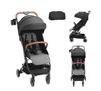 Poussette bébé nouveau-né enfant bas âge réglable en un clic pliant noir