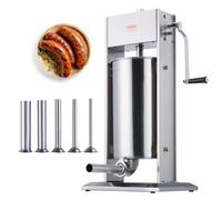 VEVOR Poussoir à Saucisses Manuel 15 L Machine à Saucisson Verticale en Inox 304