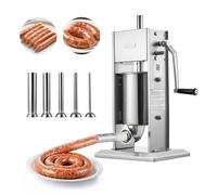 VEVOR Poussoir à Saucisses Manuel 3 L en Acier Inoxydable à Double Vitesse