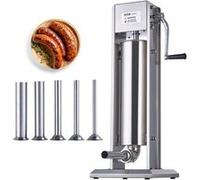 VEVOR Poussoir à saucisses manuel – Machine verticale 7 L en inox 304