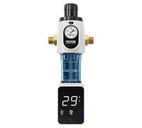 VEVOR Préfiltre à eau rotatif de 40 microns pour toute la maison, filtre à sédiments d'eau de puits, 19 mm G-M + 25,4 mm G-M, débit élevé 4 T/H, pour systèmes de filtration d'eau dans toute la maison