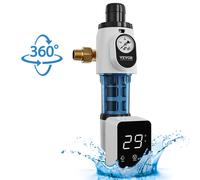 VEVOR Préfiltre à eau rotatif de 40 microns pour toute la maison, filtre à sédiments d'eau de puits, 19 mm G-M + 25,4 mm G-M, débit élevé 4 T/H, pour systèmes de filtration d'eau dans toute la maison