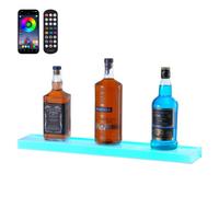 VEVOR Présentoir à Bouteilles Lumineux Étagère à Vins 1 Marche 60 cm Bar Maison