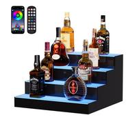 VEVOR Présentoir à Bouteilles Lumineux Étagère à Vins 4 Niveaux 40,6 cm Bar