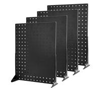 VEVOR Présentoir Panneaux Perforés de Table Lot de 4 Capacité Charge 5 kg Noir