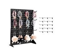 VEVOR Présentoir Panneaux Perforés avec 15 Crochets Capacité de Charge 5 kg Noir
