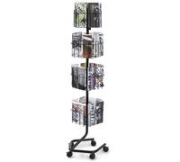 VEVOR Présentoir Porte-Brochures sur Pied Rotatif 32 Compartiments avec 5 Roues