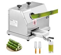VEVOR Extracteur de Jus de Canne à Sucre Presse-Canne à Sucre 50 kg/h 3 Rouleaux