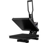 VEVOR Presse à chaleur noire 380 x 380 mm Machine de sublimation textile 1200 W Chauffage rapide Presse à chaleur par transfert par sublimation numérique et industrielle pour t-shirt, sac, oreiller