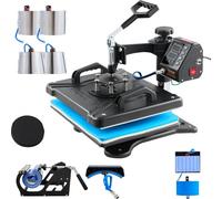 VEVOR Presse à Chaud 10 en 1 Machine de Sublimation de Transfert 30x38 cm Machine de Presse à Chaud Numérique LCD 1000 W Transfert Efficace pour T-Shirts Chapeaux Casquettes Tasses Assiettes Stylos