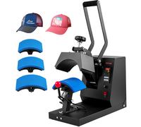 VEVOR Presse à Chaud Casquette Chapeau 4 en 1 Machine de Sublimation 21,5x10 cm