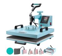 VEVOR Presse à Chaud pour T-shirt 38x38 cm 8-en-1 avec Presse à Tasse 89 cL Vert