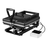 VEVOR Presse à Chaud pour T-Shirts, Presse à Transfert Thermique 5-en-1, avec Platine Chauffant de 38 x 38 cm, Chauffe Rapide et Uniforme, pour Sublimation Tasses Gobelets Casquettes et Assiettes