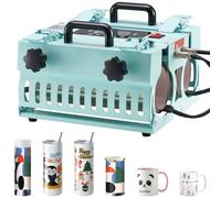 VEVOR Presse à Chaud pour Tasses Mugs 32,5-89 cL 75-85 mm 2 Stations de Travail